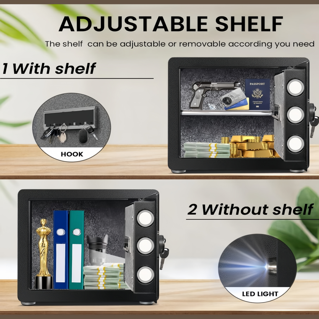 Fingerprint Safety Box, Alarmed Safe Cabinet, Home Electronic Safes, Office Safes10