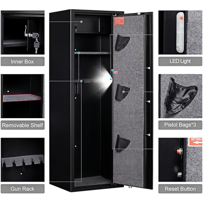 Biometric Safety Box Fingerprint Safety Box Alarmed Safety Box 145cm High