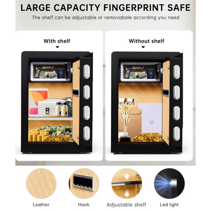 Biometric Safety Box Fingerprint Safety Box Alarmed Safety Box 70cm High