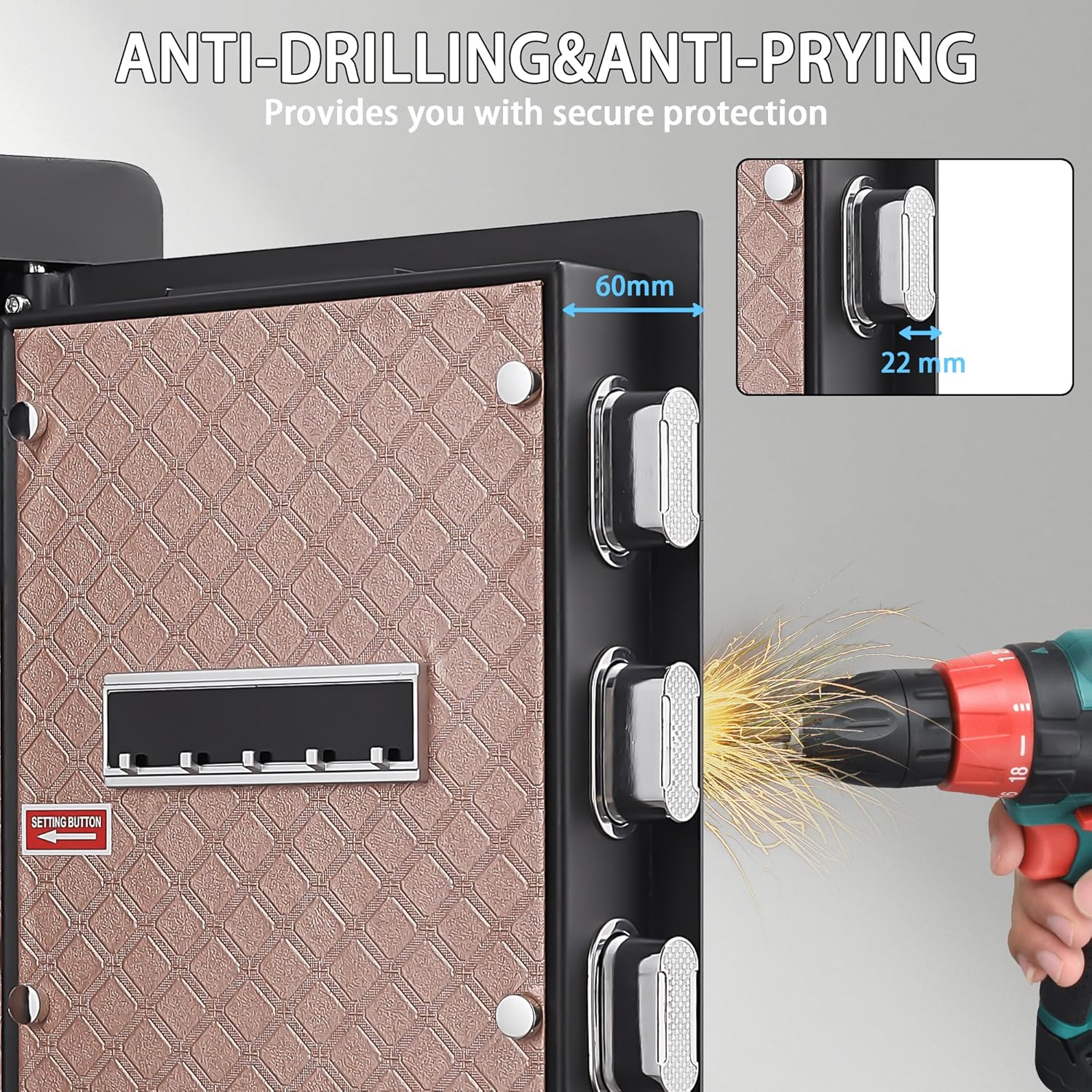 Fingerprint Safety Box, Alarmed Safe Cabinet, Home Electronic Safes, Office Safes27