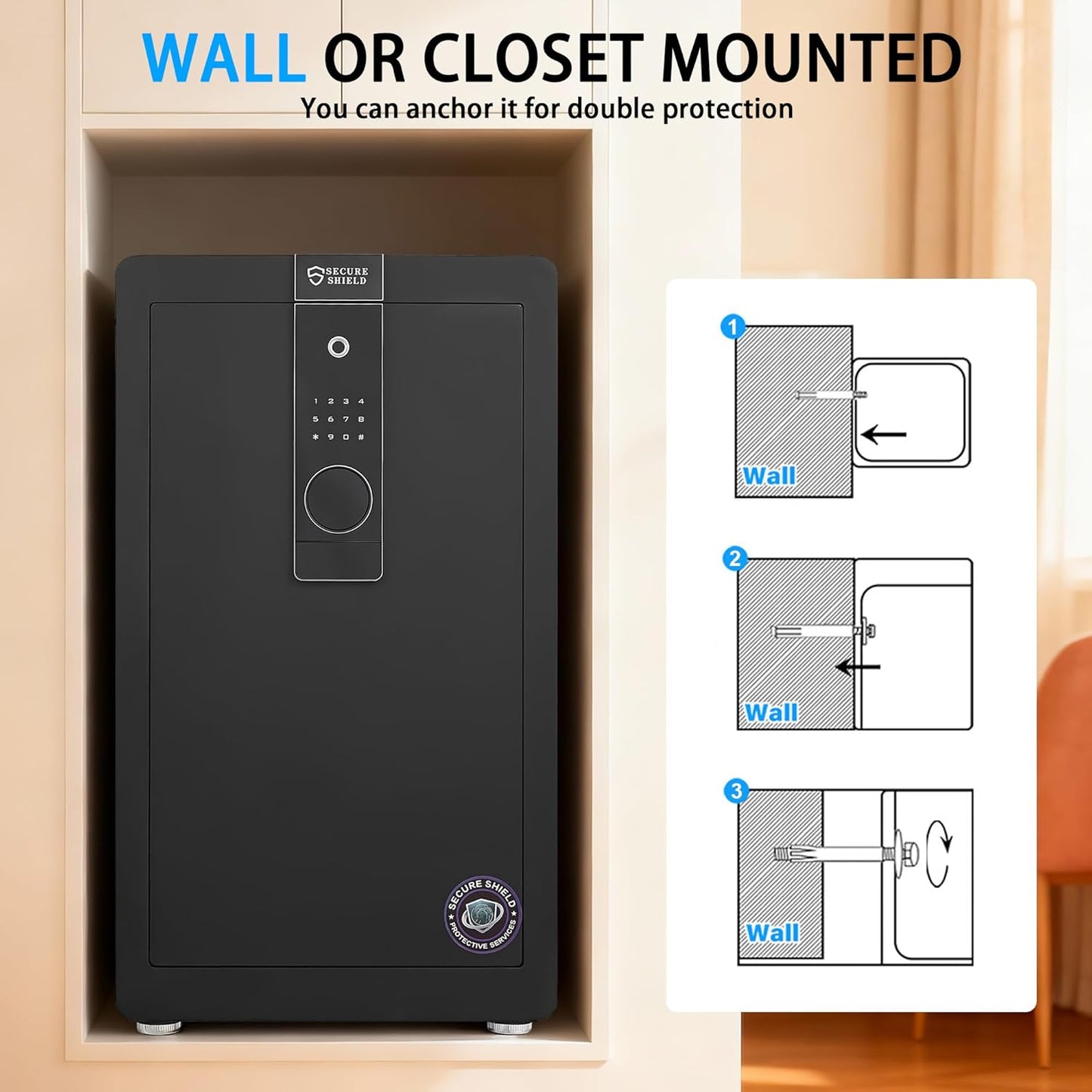 Fingerprint Safety Box, Alarmed Safe Cabinet, Home Electronic Safes, Office Safes40