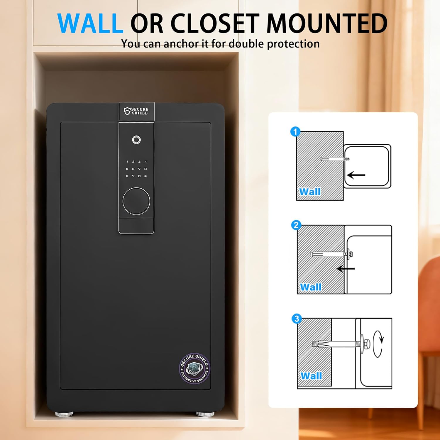 Fingerprint Safety Box, Alarmed Safe Cabinet, Home Electronic Safes, Office Safes40