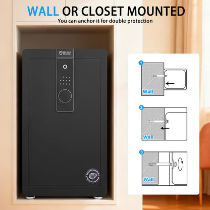 Fingerprint Safety Box, Alarmed Safe Cabinet, Home Electronic Safes, Office Safes40