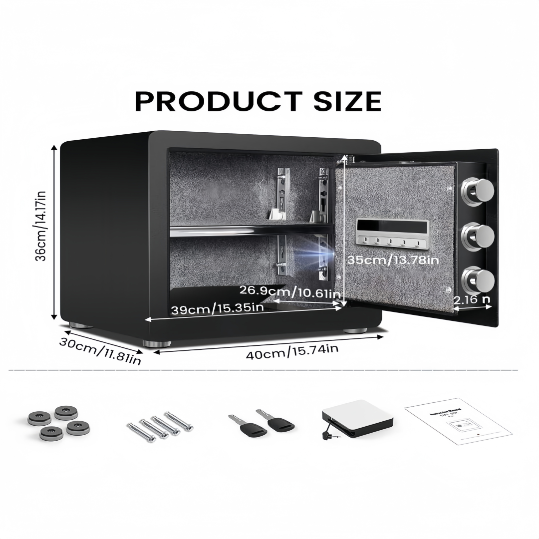 Fingerprint Safety Box, Alarmed Safe Cabinet, Home Electronic Safes, Office Safes7