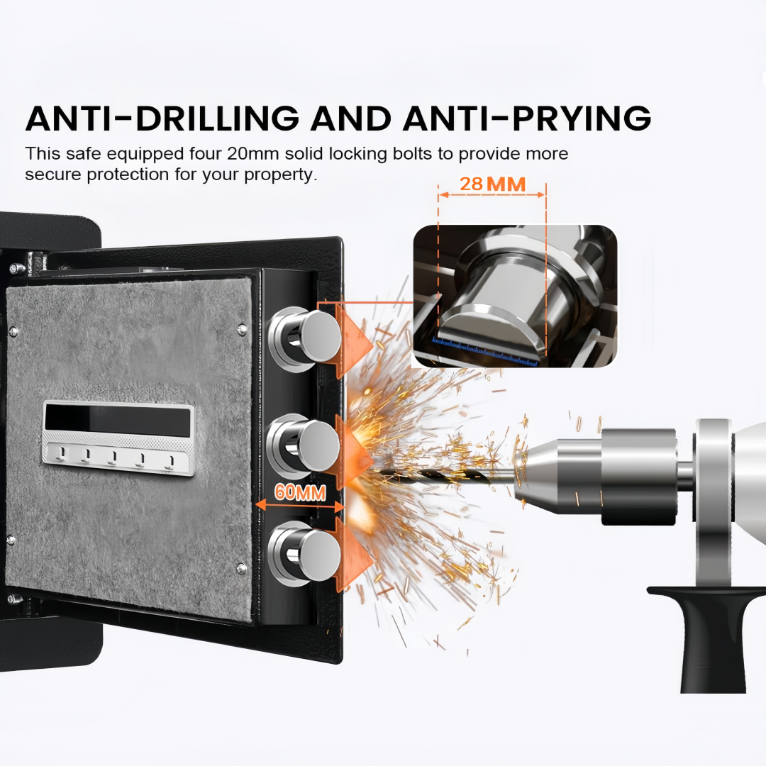 Fingerprint Safety Box, Alarmed Safe Cabinet, Home Electronic Safes, Office Safes8